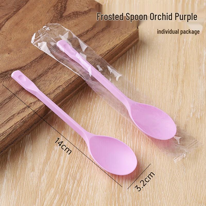 QIWAI Commercial Disposable Plastic Spoons