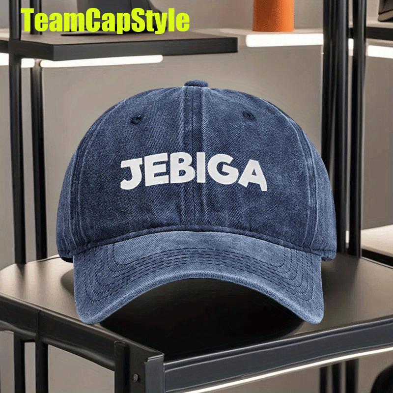 Jebiga Balkan Bosnia Serbia Slang Wide Brim Soft Top Streetwear Distressed Washed Print Baseball Cap Hip Hop Hat Vintage Buck 1pc