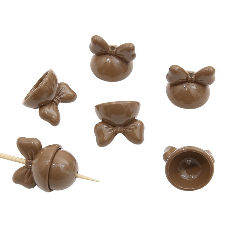 

4 шт. 20 мм акриловые бусины с бантиком в виде кролика, подвески для ожерелья, брелок, сделай сам, изготовление ювелирных изделий 20*17mm 4pcs/pack