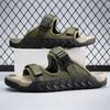 Fashion Sandals Men's 2025 Summer New Sports Slippers Outdoor Anti Slip Thick Soled Breathable Sandals Large Casual Beach Shoes