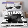 Name Custom Drake Pattern Bedding Set Quilt Cover Pillowcase Home Decor Gift (1 * duvet cover + 2 * pillowcase, without core)