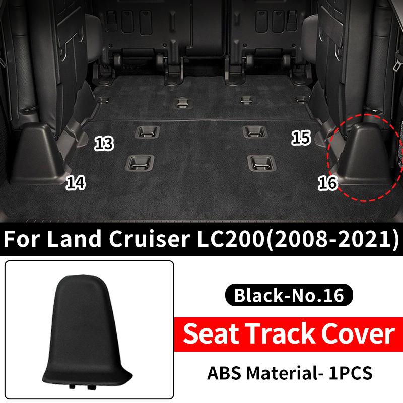 For 2008- Toyota Land Cruiser LC200 200 Car Seat Rail Cover ABS Plastic Protective Trim Guard Caps Set Interior Accessories