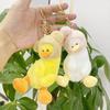 Plush Short Unique Duck Toy Keychain Adorable Cartoon Animal Doll Gift For All Ages