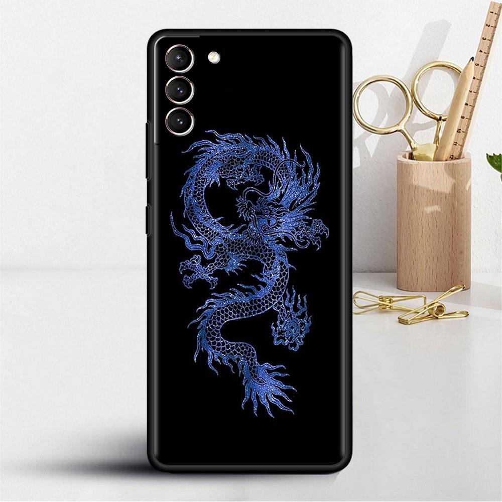 Case For Samsung Galaxy S22 S20 Ultra S21 FE S10 S9 Plus Note 20 10 Lite 9 Soft Phone Cover Shell Dragon Animal