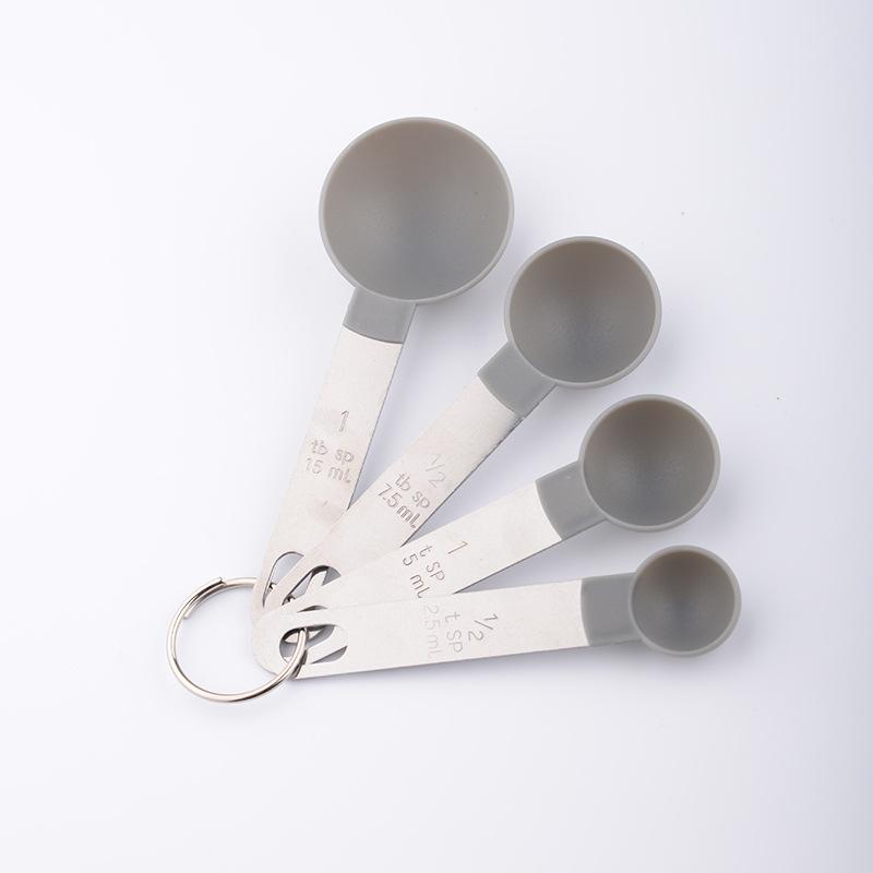 8-Piece Stainless Steel Measuring Cup & Spoon Set with Scale