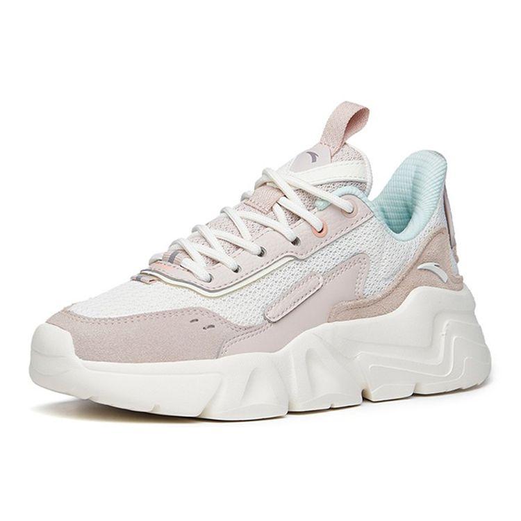 Anta Comfortable Sports Shoes With Shock Absorption And Slip Resistance Women Sneakers Gray White Blue 922218823-2