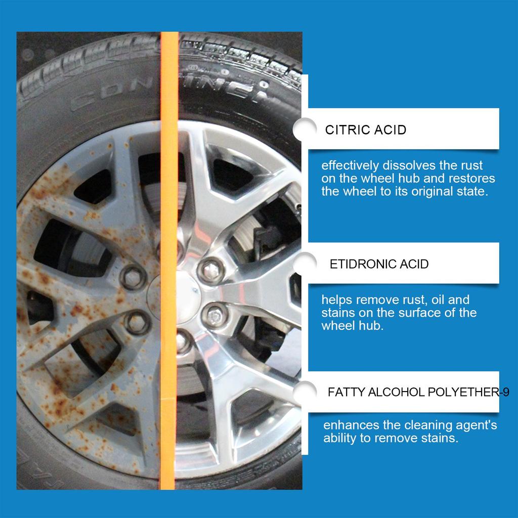 RAYHONG Car Rust & Stain Remover Spray - Gentle Cleaning & Prevention Solution