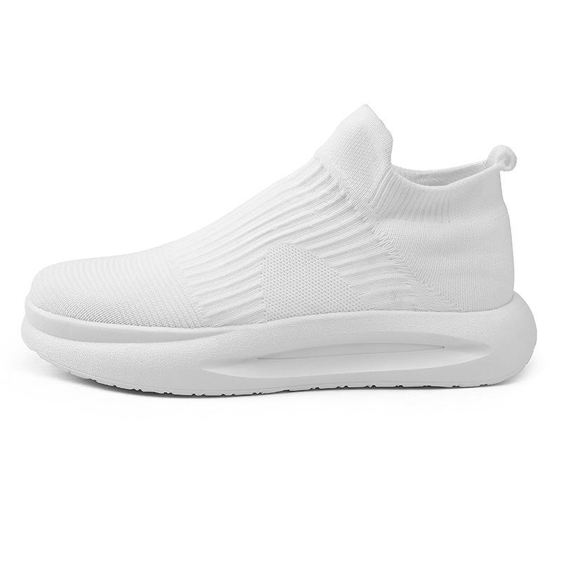 Мужская обувь сетчатая толстая платформа мужские повседневные кроссовки модные спортивные — фото 8