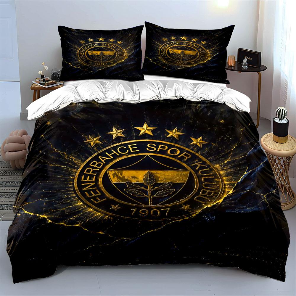 """Fenerbahçe Sportverein Set" Bettwäsche Bettbezug-Set Bettbezug Kissenbezüge"""  (1 * Bettbezug 2 * Kissenbezüge, ohne Bettdecke)