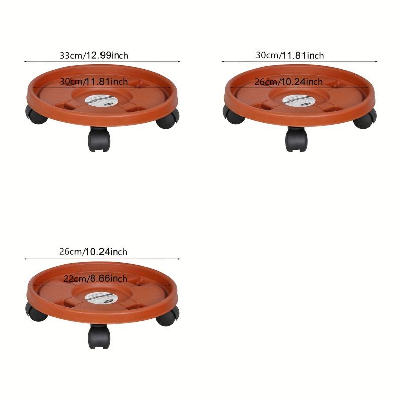 1pc, Removable Plant Stand Flower Pot Tray With Universal Wheel Heavy Rolling Flower Pot Rack Indoor And Outdoor Balcony