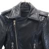 BALENCIAGA French Lamb Leather Double riders jacket 36 black Women Used