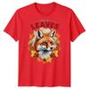 Re delle Foglie Volpe Foglie d'Autunno Stagioni T-Shirt Grafica Unisex