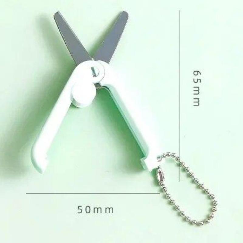 

Креативные мини-портативные складные ножницы Morandi, простой инструмент для резки бумаги, стационарные ножницы, офисные школьные принадлежности зелёный