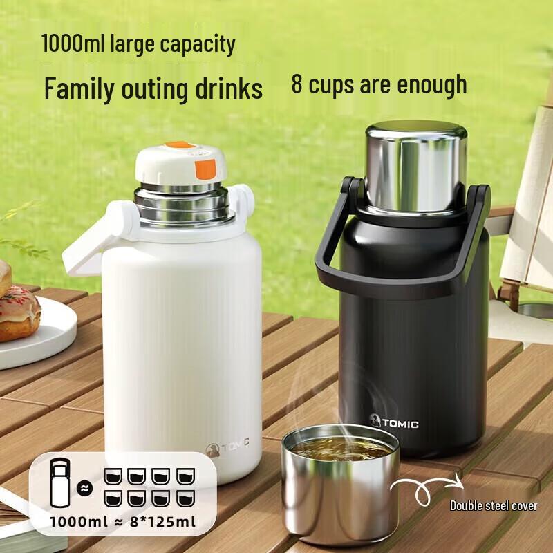 TOMIC Double-Layer Stainless Steel Insulated Travel Mug