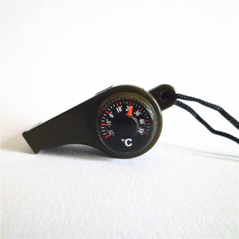 Field Survival Supplies Whistle Compass Magnifying Glass Flashlight