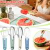 Stainless Steel Melon Baller with Ergonomic Handle and Integrated Scoop for Fruit and Vegetable Preparation Kitchen Tool