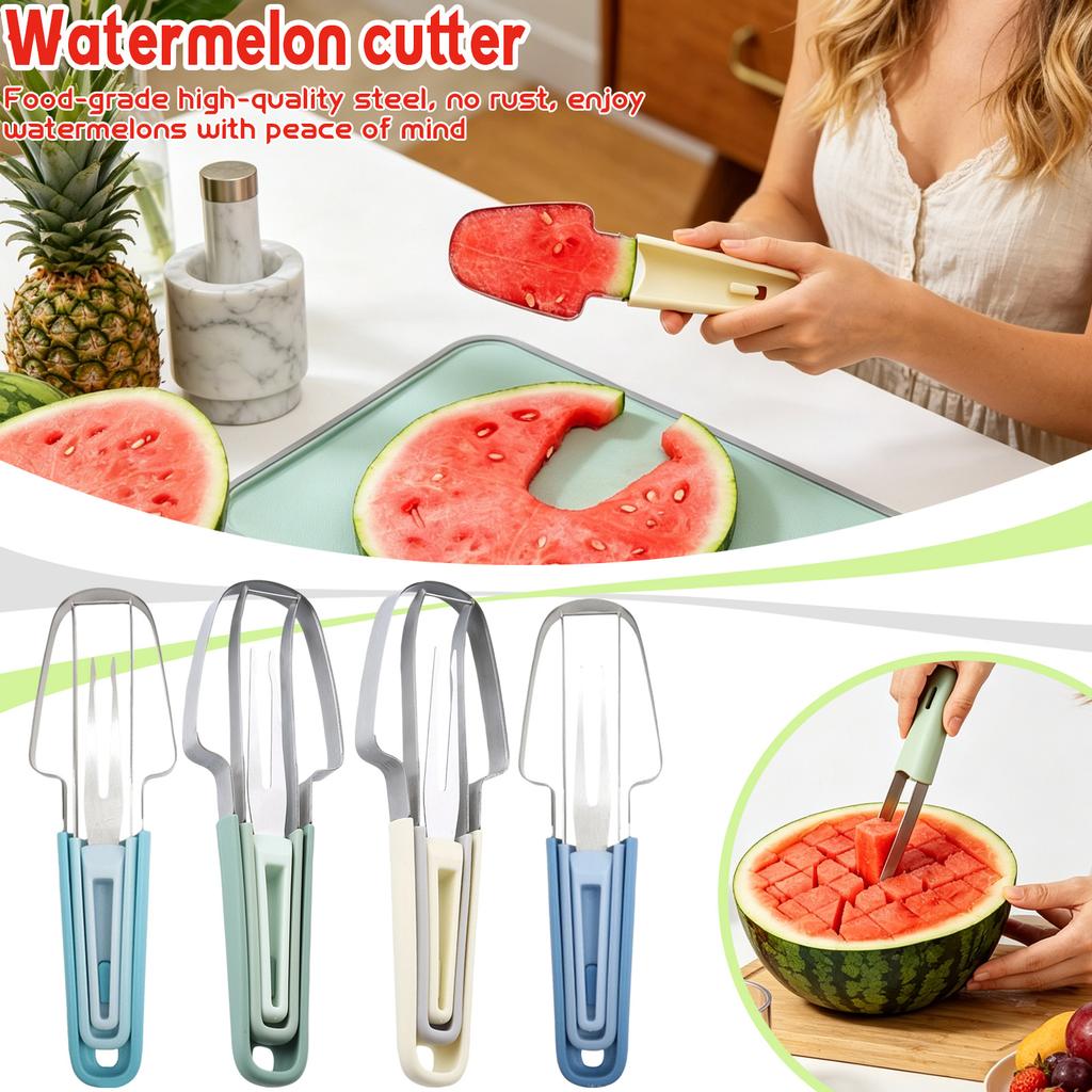 Stainless Steel Melon Baller with Ergonomic Handle and Integrated Scoop for Fruit and Vegetable Preparation Kitchen Tool