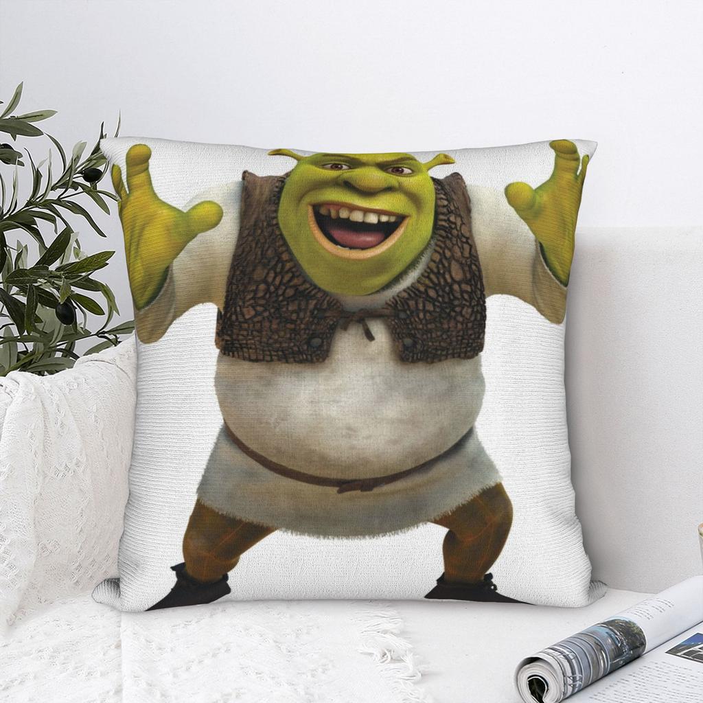 Shreks Smile Pillowcase Polyester Cushion Cover Decor Pillow Case Cover Home Drop Shipping 45X45cm