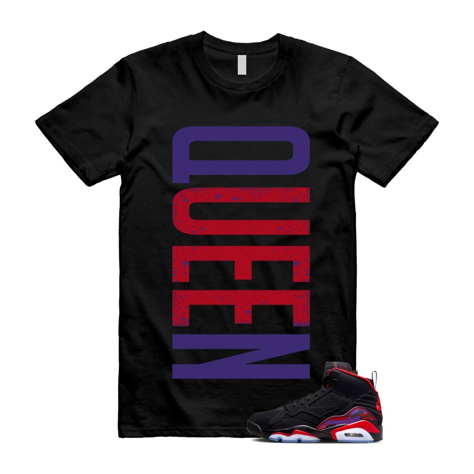 MVP Raptors 678 Black Red Purple T Shirt Match QUEEN VERT L