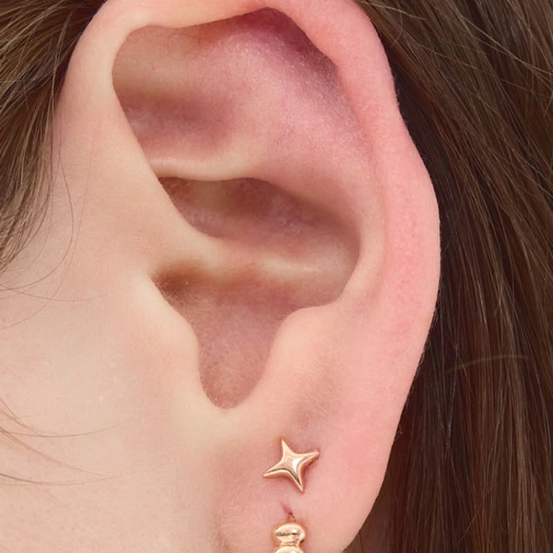 Own 14K Gold Starry Piercing