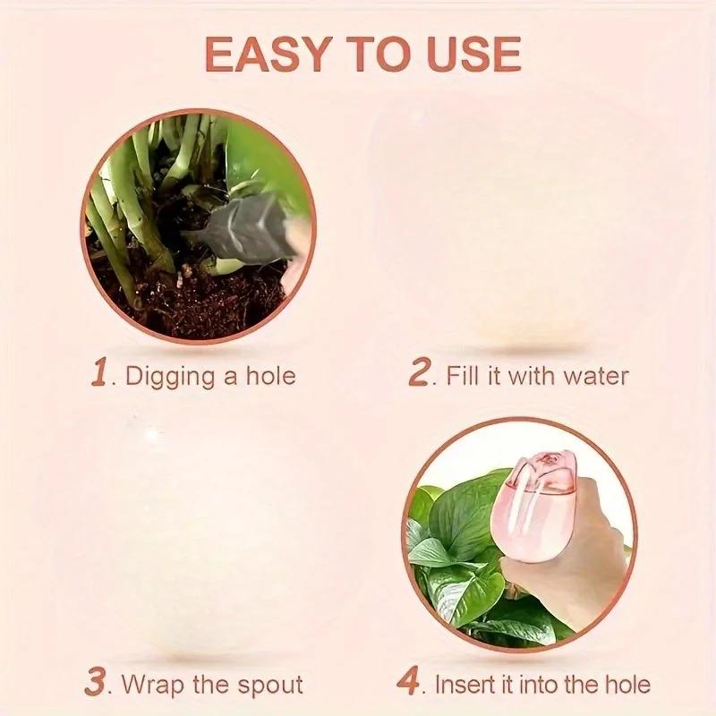 Automatic Self Watering Tulip Watering Ball, Indoor And Outdoor Potted Slow-Release Device, Cactus Decorative Gardening Tool