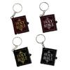Mini Bible Shape Pendant Small Books Keychain Lovely Key Rings Birthday Gift