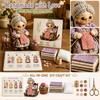 Kit Patchwork in Tessuto per Creare Bambole - Materiali da Cucito Fai da Te per Principianti