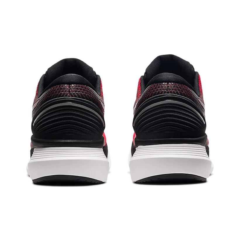 Asics Glideride 2 Bequemes Gewebe Strapazierfähig Low-Top Marathon-Laufschuhe Herren Sneaker Schwarz Rot 1011B016-608