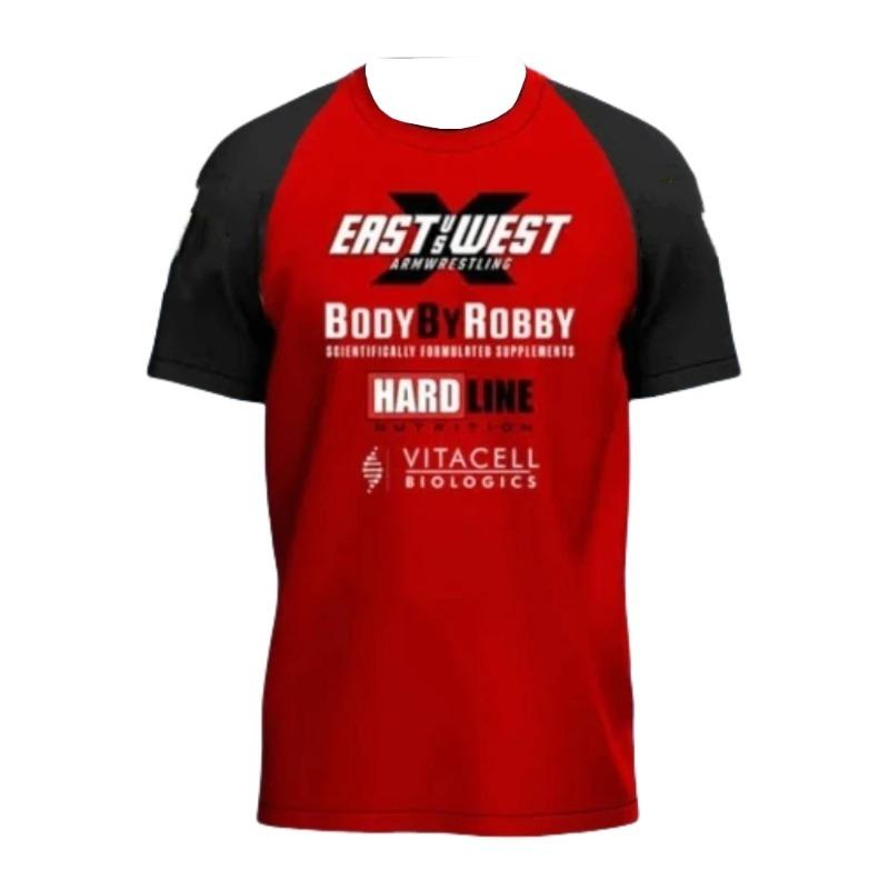 Letní Pánské Tričko s Krátkým Rukávem s 3D Potiskem East Vs West a Kulatým Výstřihem, Módní, Ležérní, Sportovní