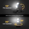 Solar Clamp Lights Outdoor Motion Sensor Waterproof 3 Modes LED Work Light For Camping Fence Garage Garden Lighting