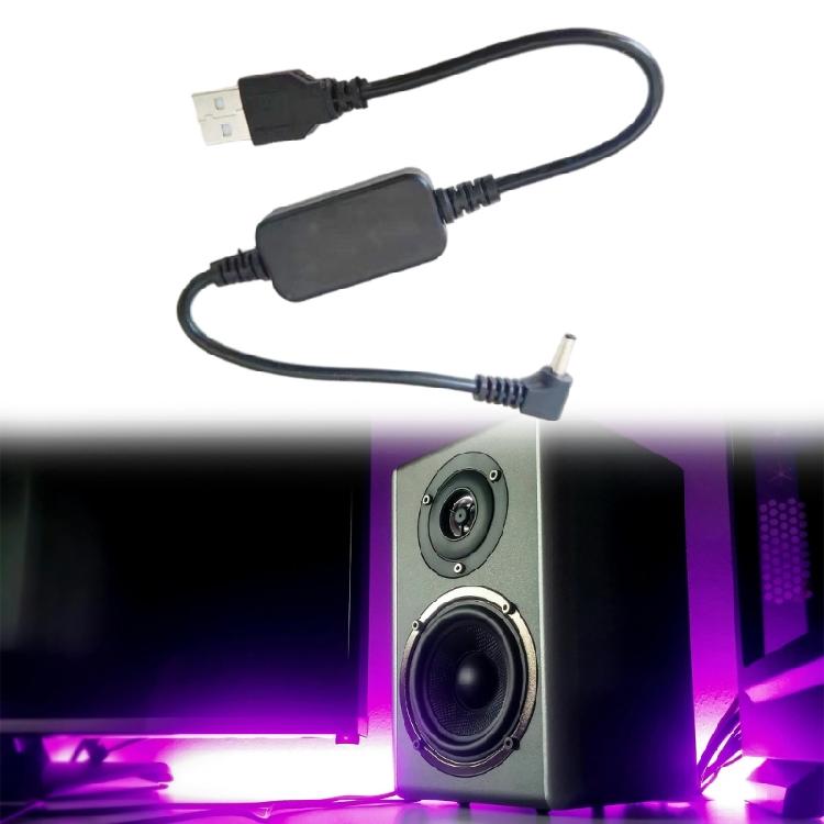 1000MA USB To 12V DC3.5x1.35 Elbow Charging Cord For Portable Fan LED Lamp Home Routers 35cm 1Pc