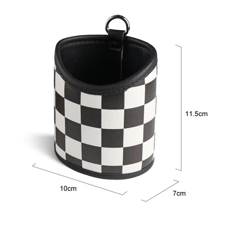 

Car Air Vent Outlet Storage Bag Organizer Pocket Multifunction Storage Box For Cards Phone Key Collecting Accessories For Mini чорний білий колір