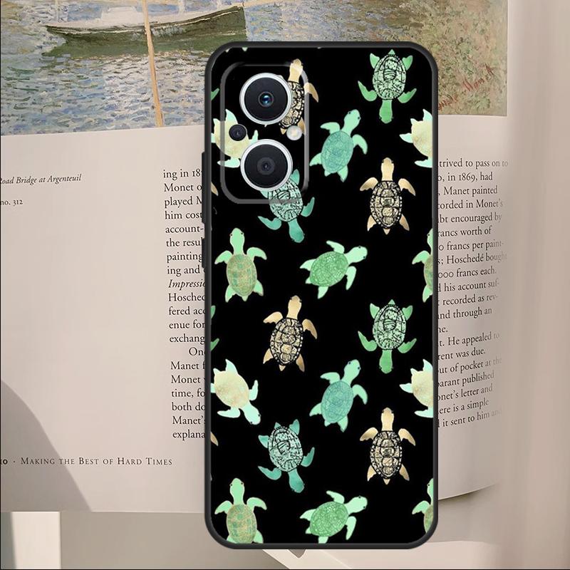 

Чехол с морской черепахой для OPPO Reno 13F 11F 12F 14F 11 12 13 14 Pro 7 8 Lite Чехол для OPPO Find X6 X5 X8 X9 Pro OPPO Reno7 4G