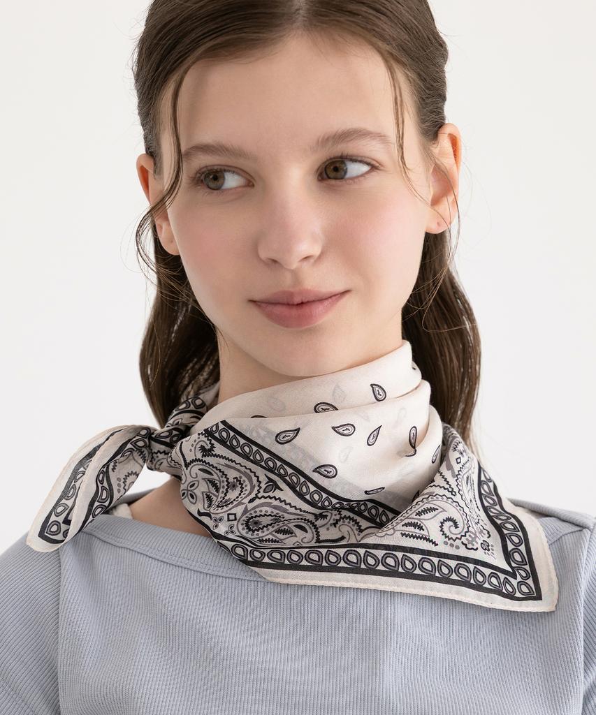 TATIANA Classic Paisley Silk Blend Scarf Sf2909