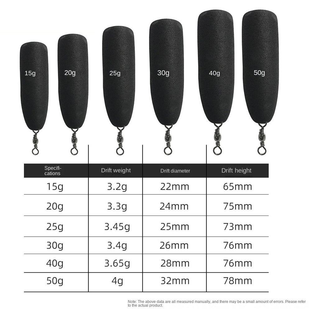 10PCS Sea Fishing EVA Fishing Float Rock Fishing Fishing Tackle Hot Black Buoy Sea Fishing