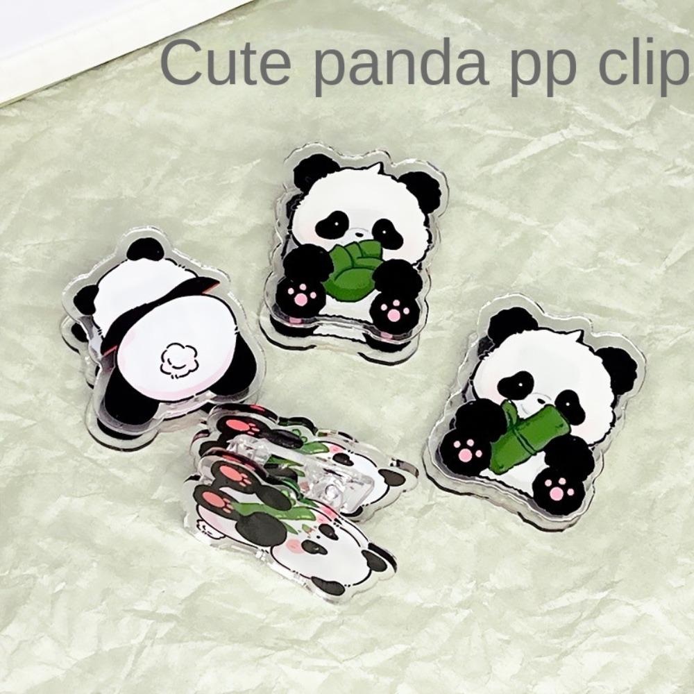 

Multi-purpose Cute Acrylic PP Clip Note Clip Acrylic Panda Page Holder Student style 3