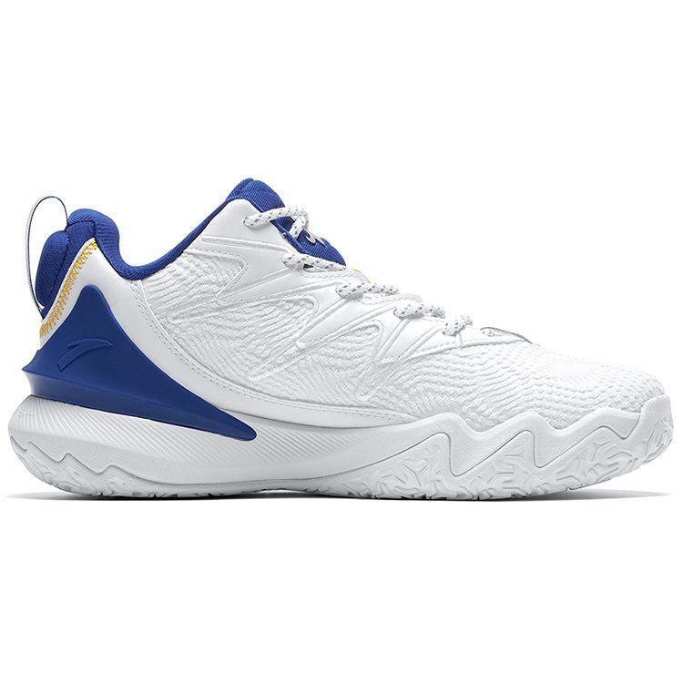 Anta Quick Decision 5 Basketball Shoes Men Sneakers White Blue 112141605-1