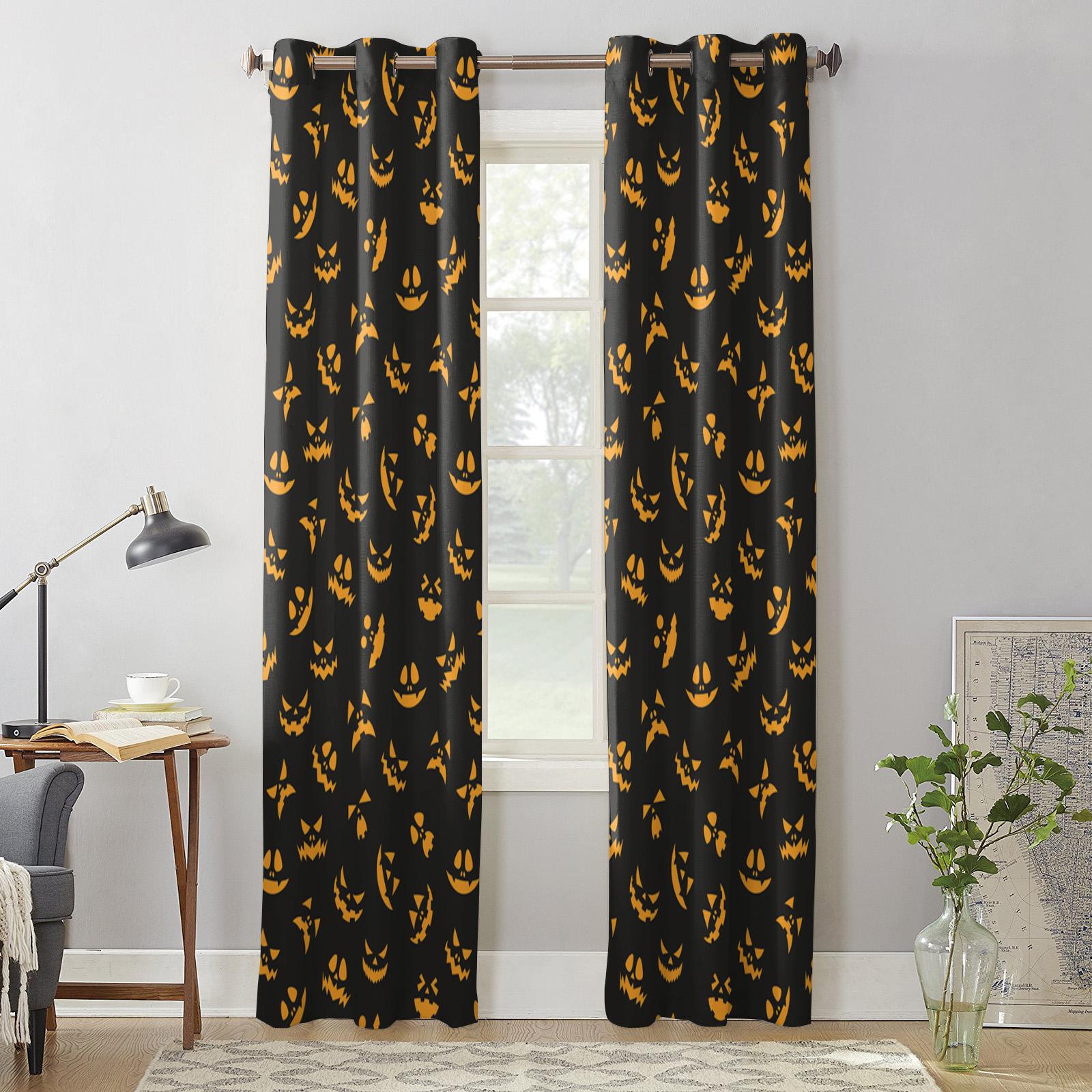 Хэллоуин Тыква Ужасы Шторы для Спальни Гостиной Оконные Шторы Обработка Жалюзи Кухня — фото 5