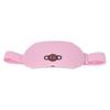 Electric Waist Massage Belt Temperature Adjustable Hot Compress Menstrual Vibration Heated Waist Belt (Pink)