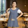 Soft Vest Style Apron Breathable Kitchen Apron Coffee House Uniform Waterproof Apron  Restaurant