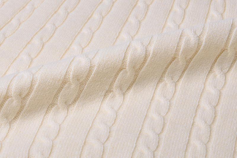 Nodeuyuumeon Witty Cable Round Knit [Cream]
