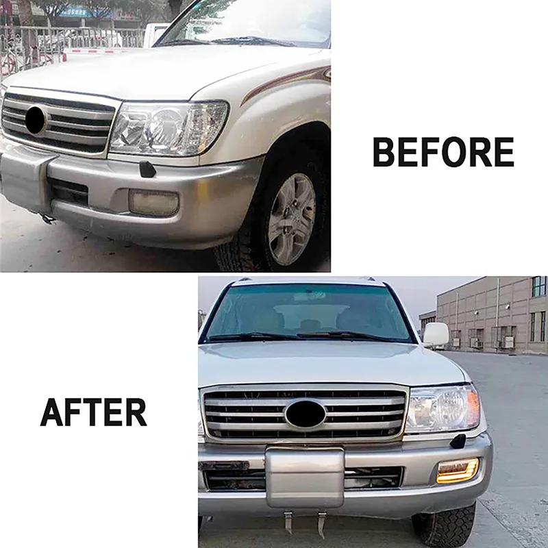 High Quality Car LED Fog Lamps DRL For Toyota Land Cruiser 100 LC100 UZJ100 FZJ10 1998-2008 Car Accessories Fog Light Assembly
