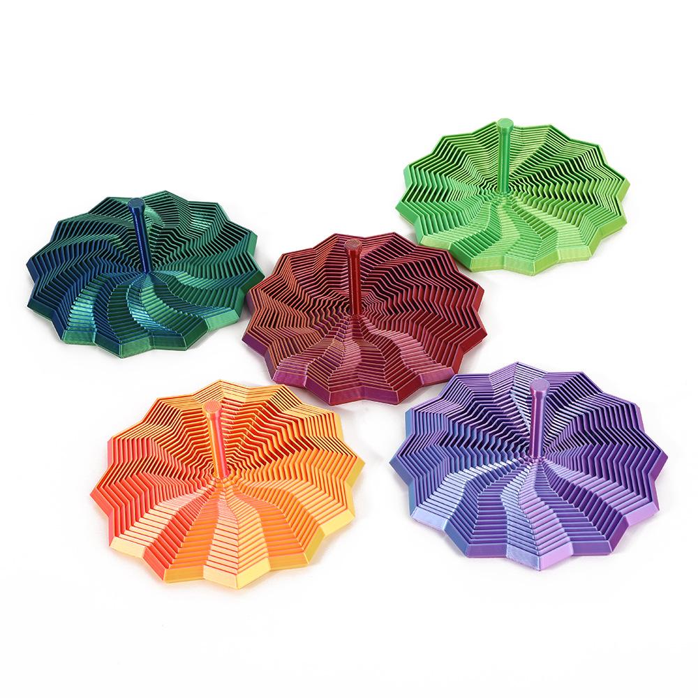 Polygonal Radish Tower: 3D Printed Foldable Star Tower Educational Toy for Kids