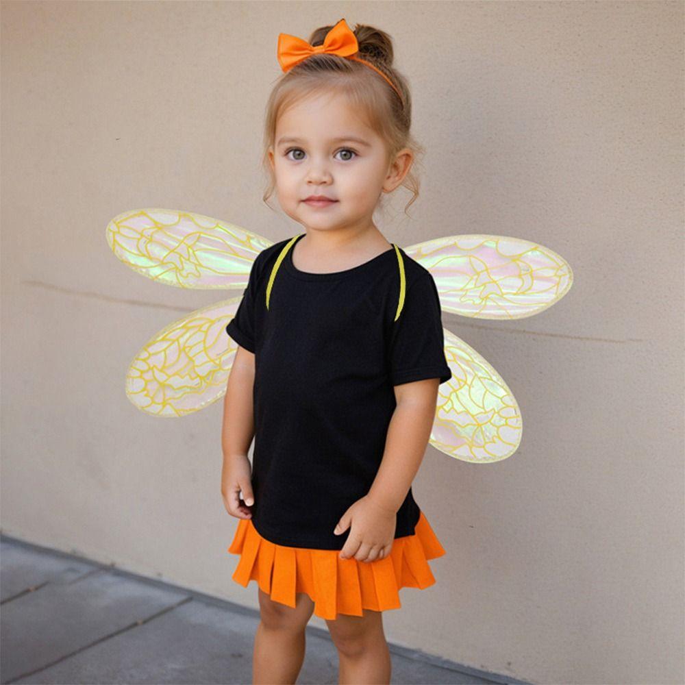 Halloween Costume Fairy Wings Sparkling Women Girls Princess Angel Wing Girls' Costume Accessories for Cosplay, Party, Dress Up