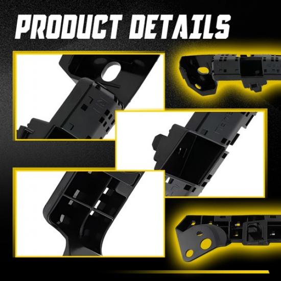 2X Bumper Fender Brackets Support Front For 2015- Subaru WRX WRX STi Black K