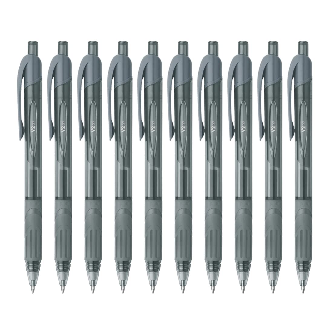 

Flair V2 Retractable Gel Pens 0.7 mm Black Ink Pack of 1X 10 Smooth Smudge Free Writing for Office School and Home Use