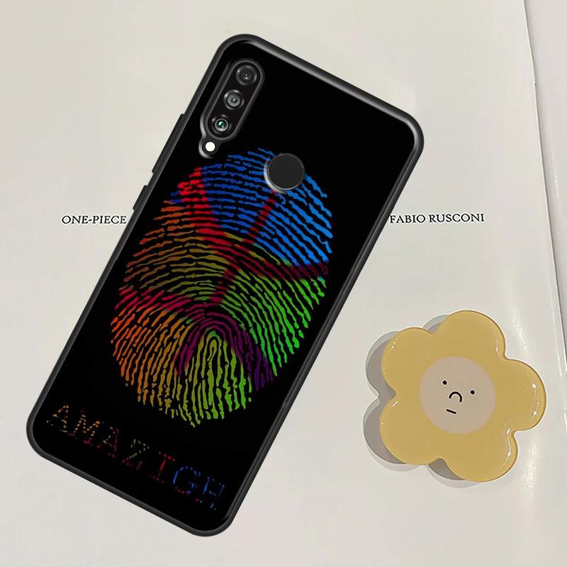 Amazigh Berber Symbol For Huawei Nova Y60 Y70 Y90 Y61 Y91 3i 7i 8i 11i Nova 11 9 10 SE P20 P30 Pro P40 Lite Case