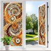 Floral Window Privacy Film Static Cling Privacy Protection Film Waterproof Removable Window Film for Home Bathroom Bedroom Kitchen Decoration