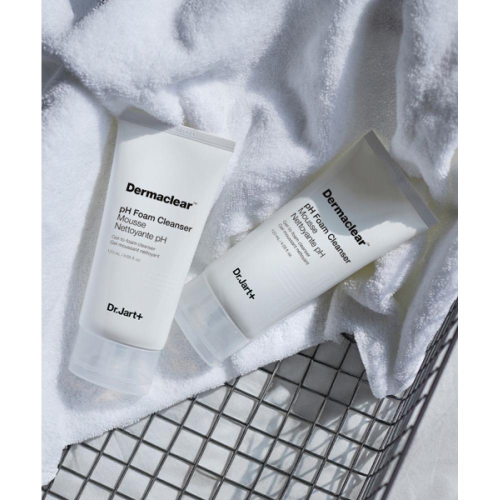 Dr.jart 2pack Derma Clear Ph Cleansing Foam 120ml + Power Derma Barrier Cream 7ml 1 Free