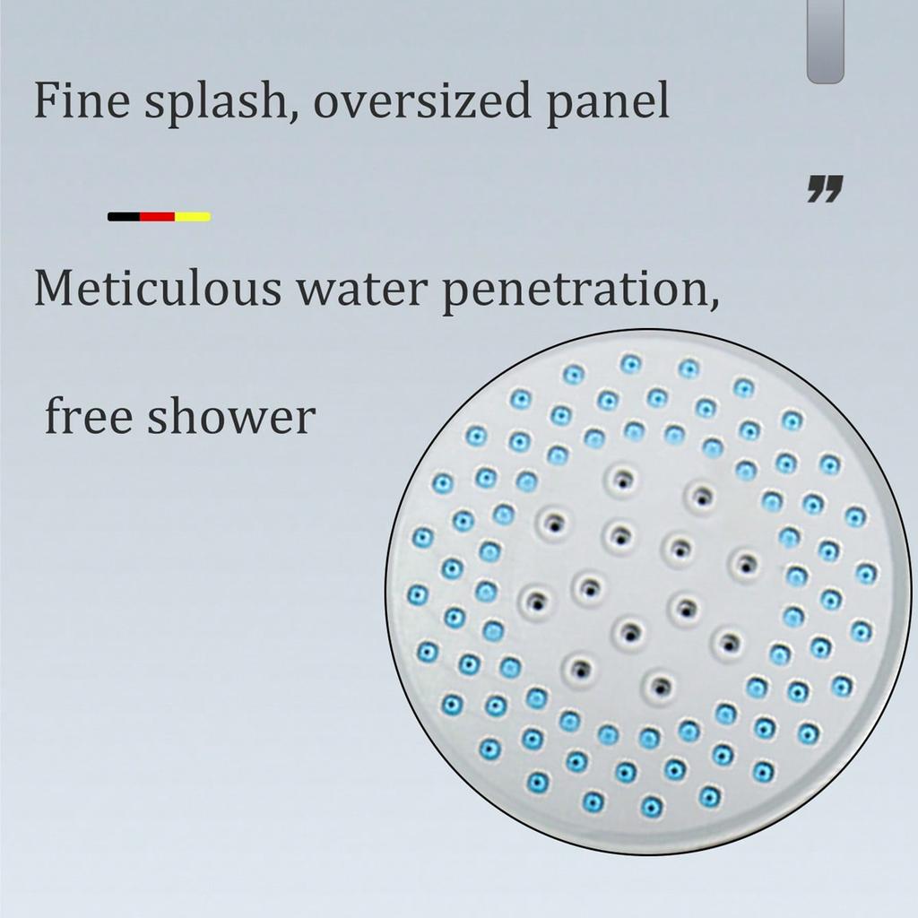 Three stops thickening new material white TPR shower head, pressurized shower head Super shower head